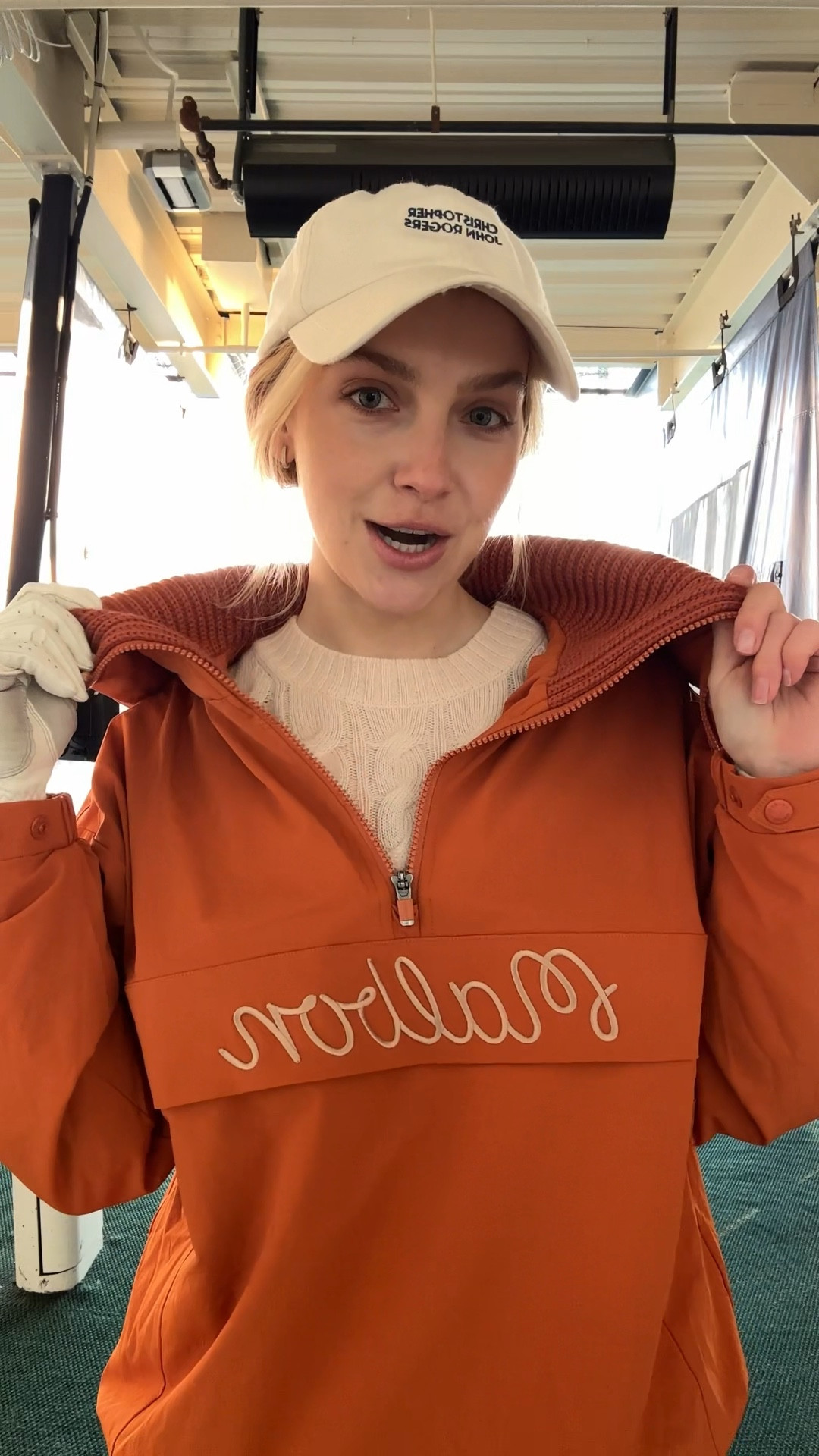 Threw together a few warm athletic pieces to golf in the freezing cold! Wearing size 2 Malbon windbreaker and 0 pants athleta 

#LTKActive #LTKSeasonal #LTKStyleTip