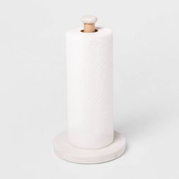 Marble Paper Towel Holder Natural/White - Threshold™ | Target