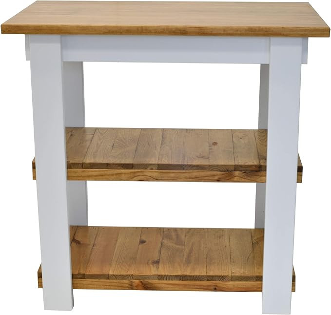 Golden Oak and White Kitchen Island (42) | Amazon (US)