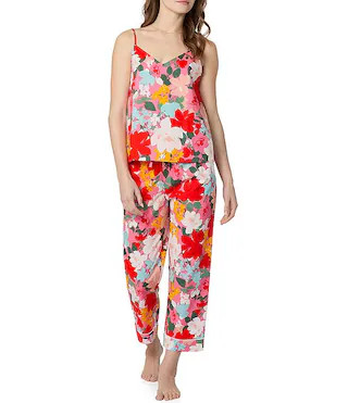Bedhead Woven Poplin Cami & Cropped Floral Print Pajama Set | Dillard's