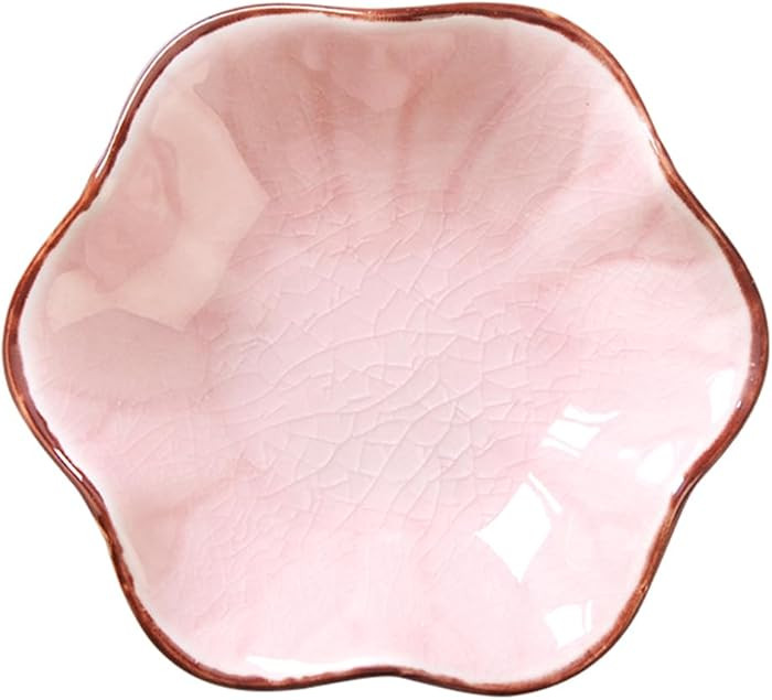 Ice Cracking Leaf Jewelry Dish, Decorative Ring Holder Small Trinket Tray Bowl, Gifts for Daughte... | Amazon (US)