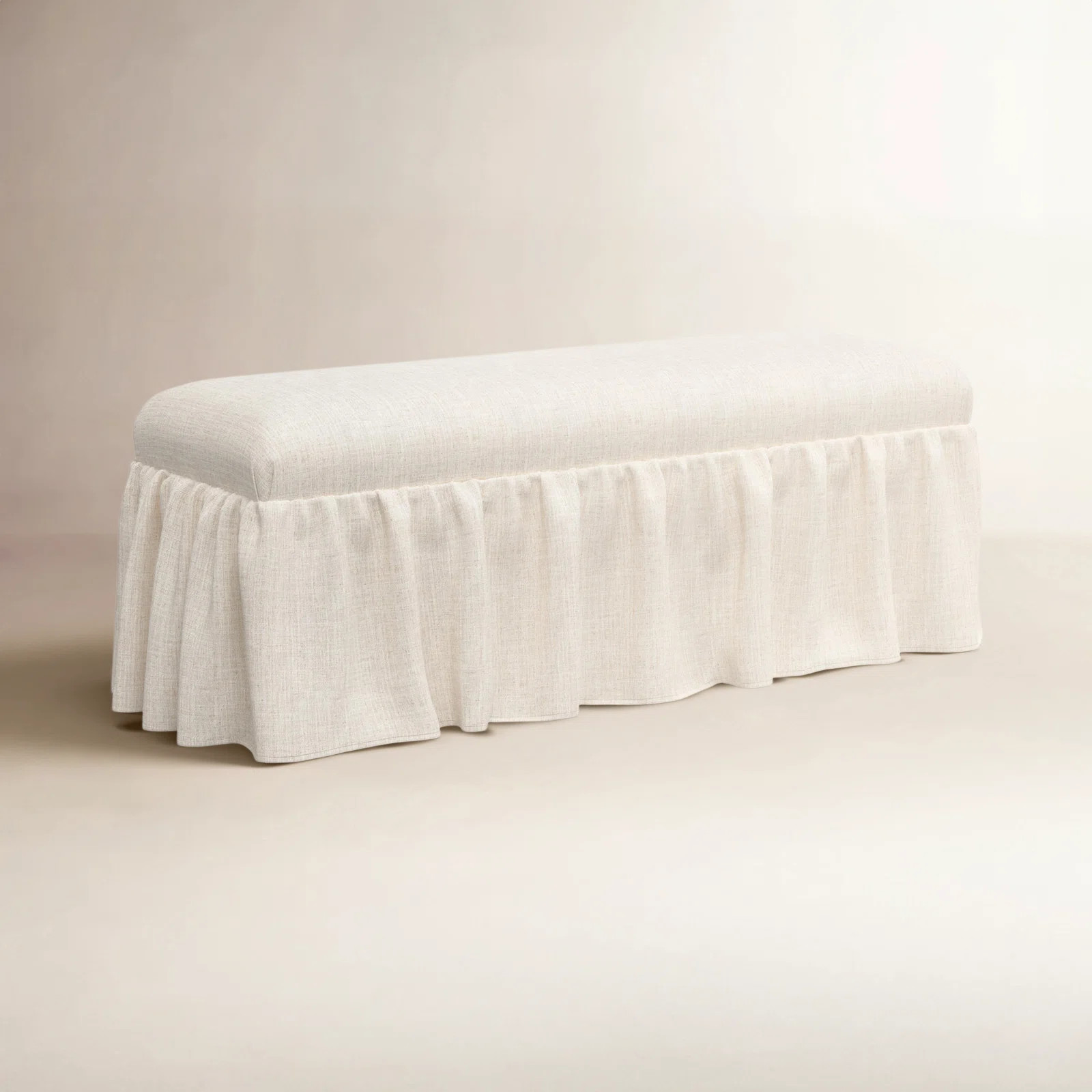 Maggie Ruffle Dining Bench | Wayfair North America