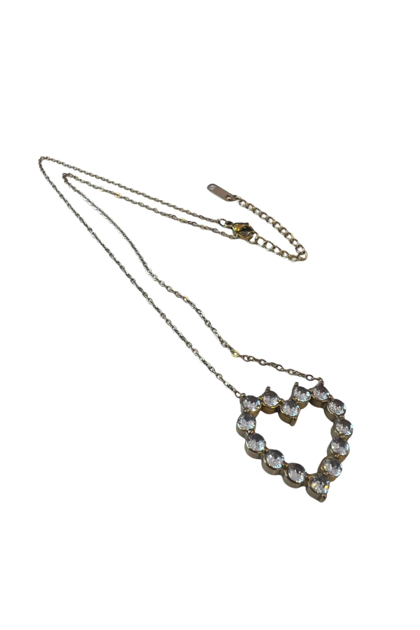Gold Chain Diamond Heart Necklace *FINAL SALE* | SSYS