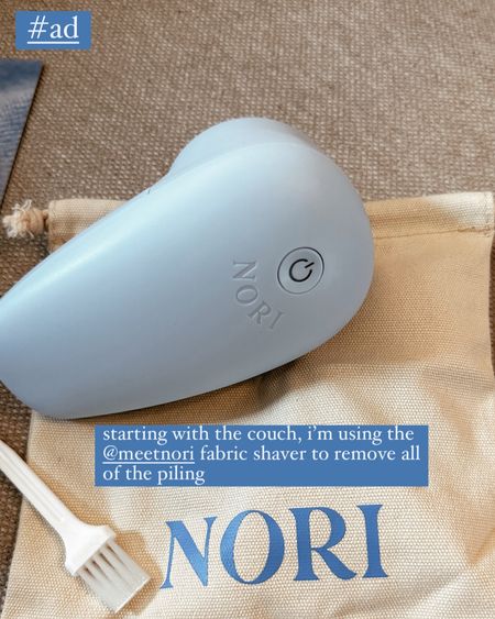 loving this little fabric shaver from nori! Love the color and the size of it, perfect for getting our furniture ready for the upcoming move and keeping my clothes looking their best! #ad 

#LTKGiftGuide #LTKStyleTip #LTKSaleAlert