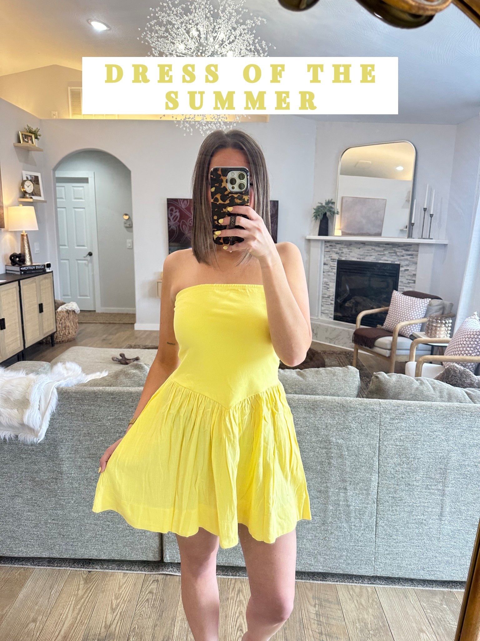 The perfect spring/summer dress! 💛🌼☀️
Perfect for the summer for any occasion. Not see through, just the right amount of stretch, & it has POCKETS! The quality of this is like a linen material. 

Bought in the color yellow, size small. I’m 5’5” & about 130 lbs. 

#LTKWedding #LTKSeasonal #LTKFindsUnder50