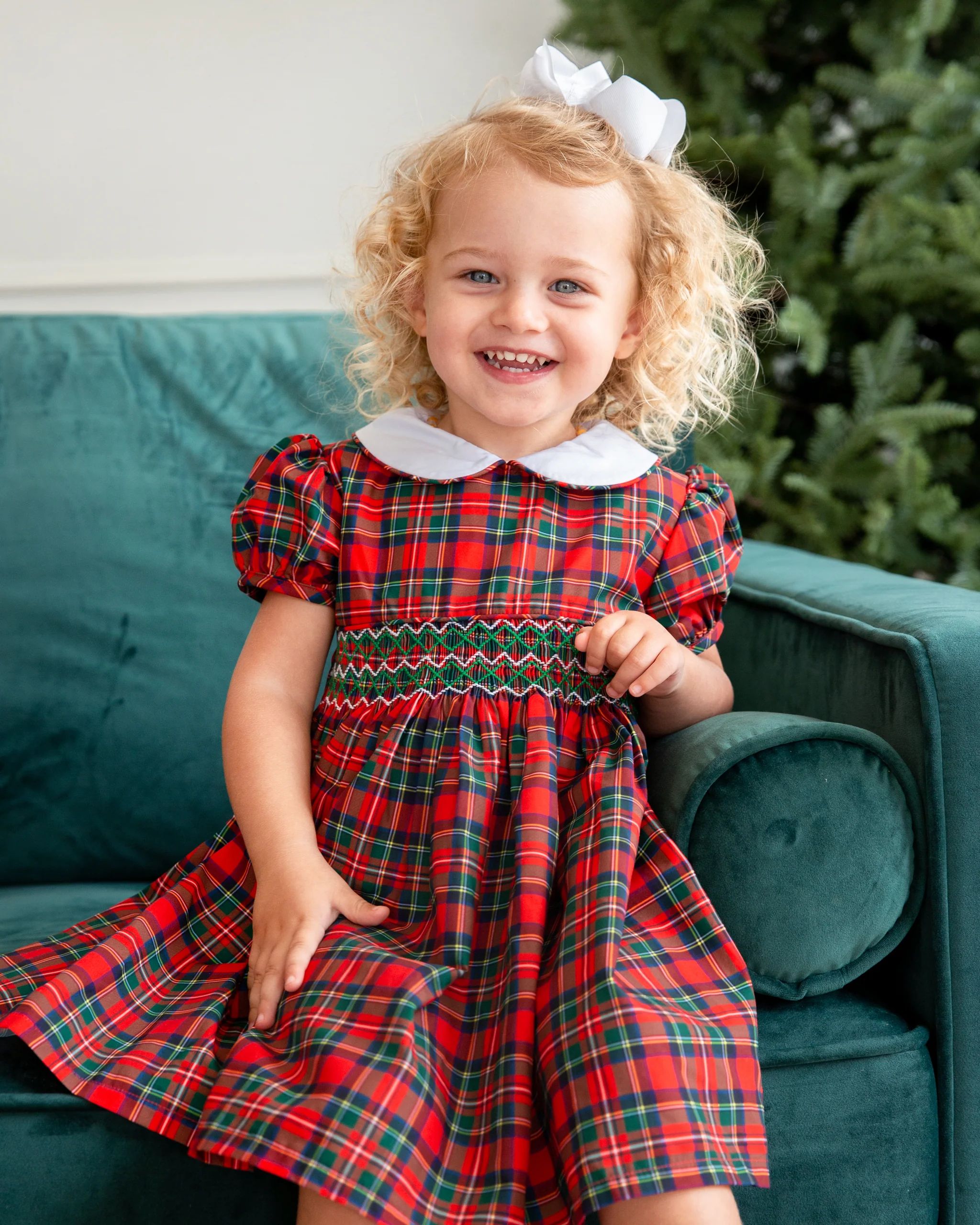 Holiday Plaid - Margaret Dress | Ann + Reeves Kids