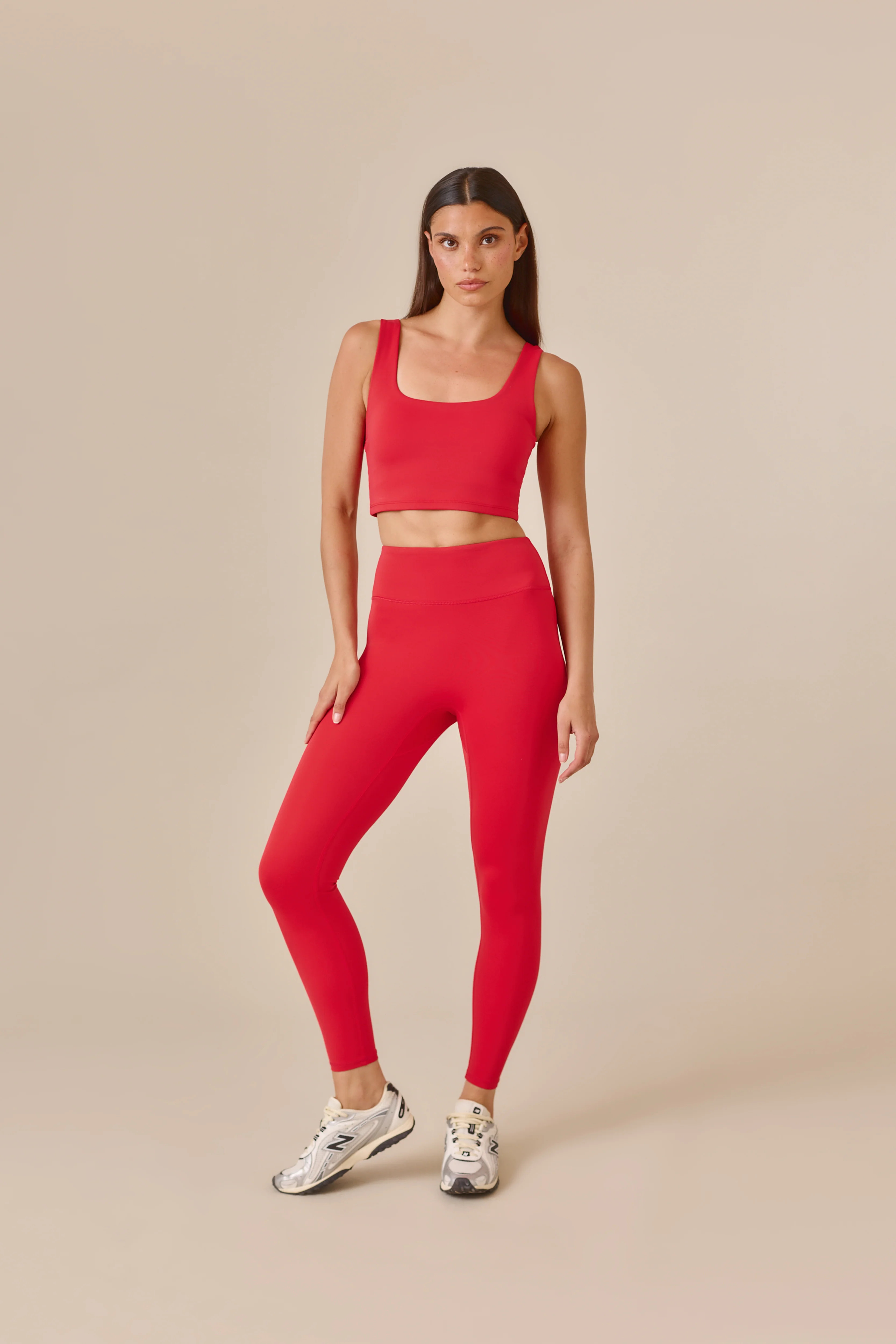 Smoothform High Waist Leggings - Jalapeño Red | Reasn