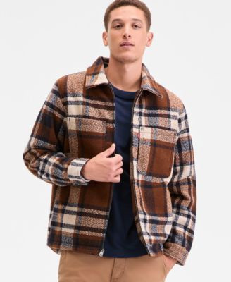Levi's® Men's Plaid Shirt Jacket - Macy's | Macy's