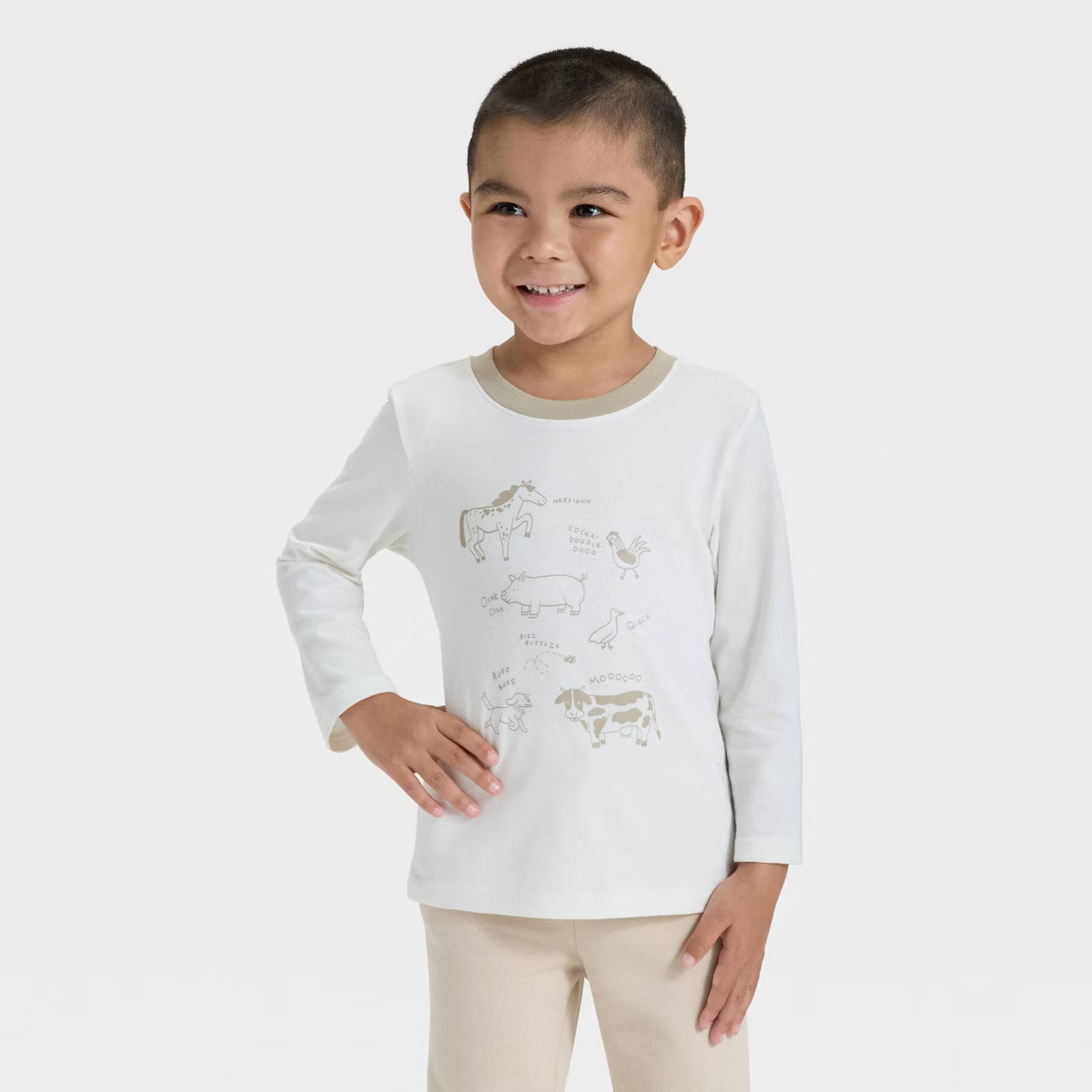 Toddler Boys' Long Sleeve Graphic T-Shirt - Cat & Jack™ | Target