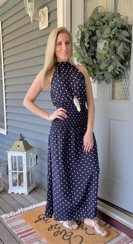 A polka dot maxi dress is such a fun summer piece! This one can be dressed up or dressed down 💙

#amazon #summerdress #summerfashion #womensfashion

#LTKunder50 #LTKstyletip #LTKSeasonal