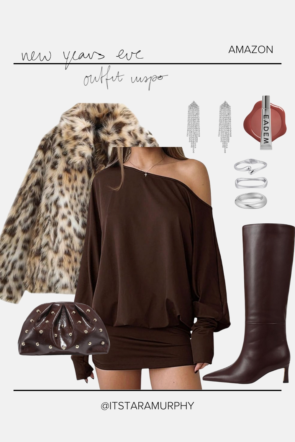 Loving this casual outfit for NYE! A leopard fur jacket is a must to add to your wardrobe. 

#LTKgrwm #LTKootd #LTKSeasonal