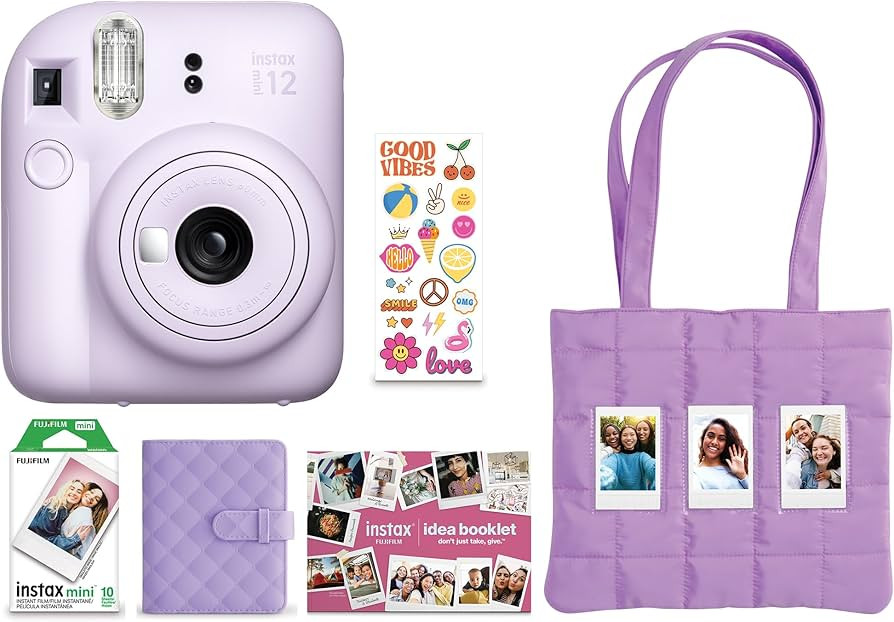 FUJIFILM Instax Mini 12 Holiday Bundle 2025 - Lilac Purple | Amazon (US)