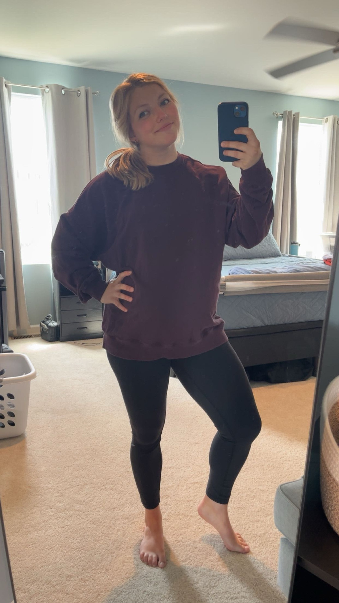 Another favorite for colder weather are these Year Round Terry Oversized Sweatshirts! Great whether you’re pregnant or not—and you can also size down for a slimmer fit.

(5’2.5”, Size M)
#MaternityFaves

#LTKBump #LTKmomlife #LTKSeasonal