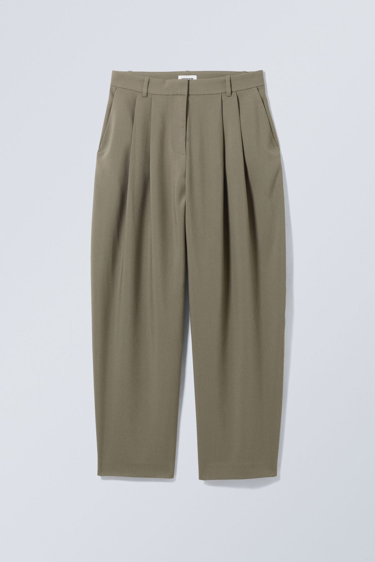 Vale Wide Trousers - Beige | Weekday