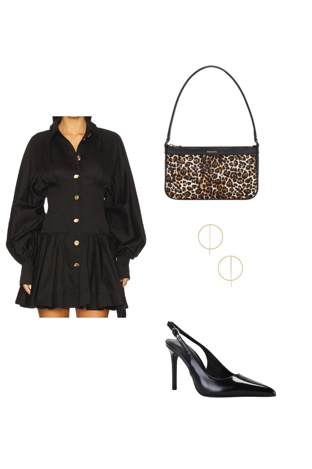 A timeless little black dress with a bold twist — paired with a leopard print handbag, gold hoop earrings, and sleek black slingback heels. This chic and classy outfit is perfect for cocktails, dinner dates, or a stylish night out. #LittleBlackDress #ChicOutfitIdeas #LeopardPrintBag #EveningStyle


#LTKSeasonal #LTKNYFW #LTKStyleTip