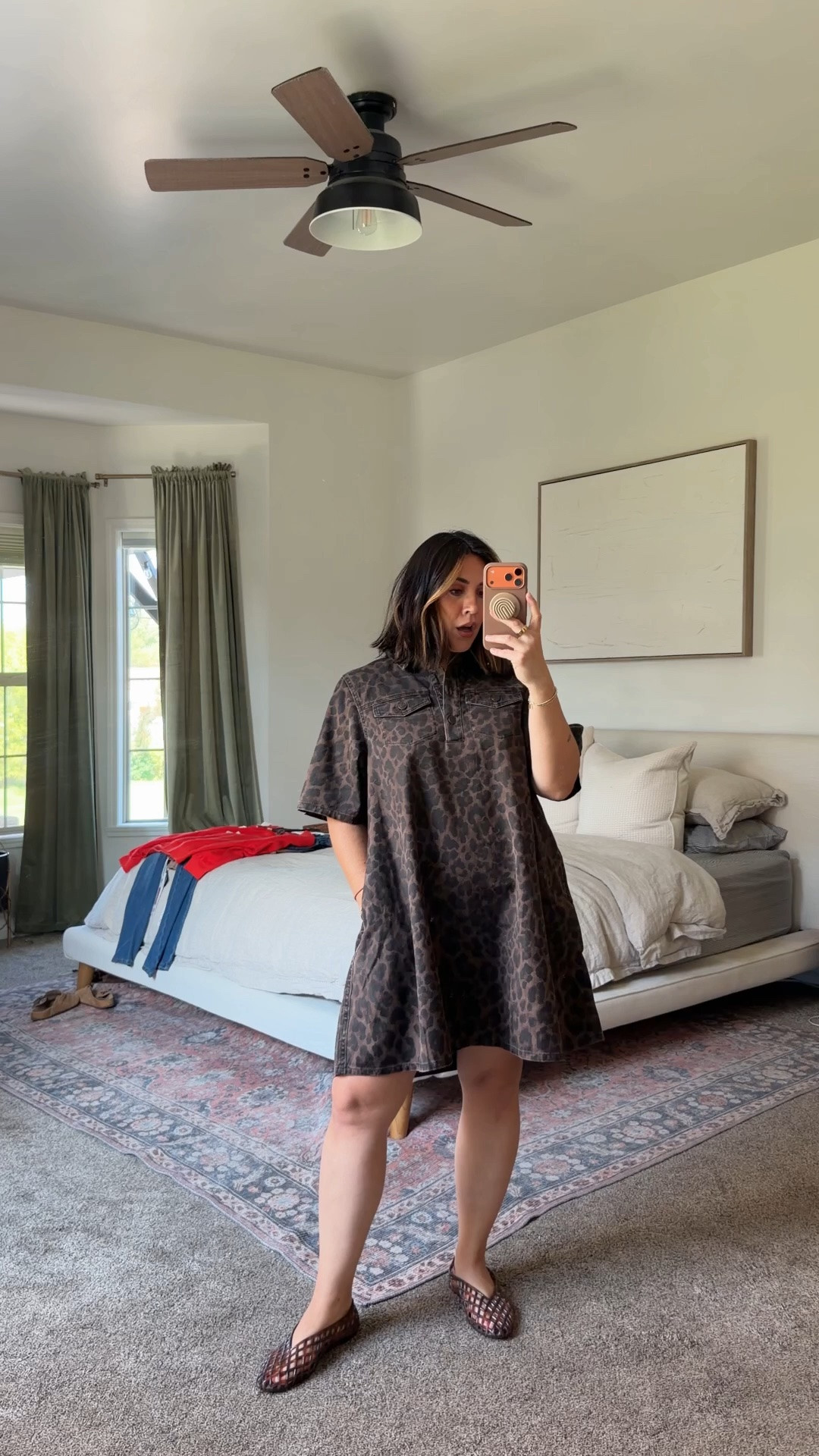 The sweetest leopard denim dress, a line fit with pockets. Size L

#LTKgrwm #LTKMidsize #LTKCon