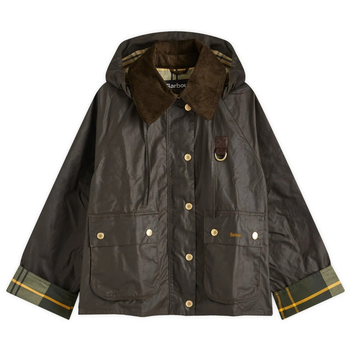 Barbour Women's Reighton Wax Jacket in Olive/Ancient, Size 10 | END. Clothing