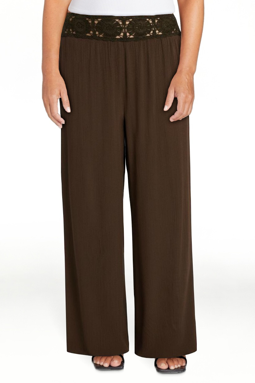 No Boundaries Crochet Waist Beach Pants, Women's XXS-XXL | Walmart (US)
