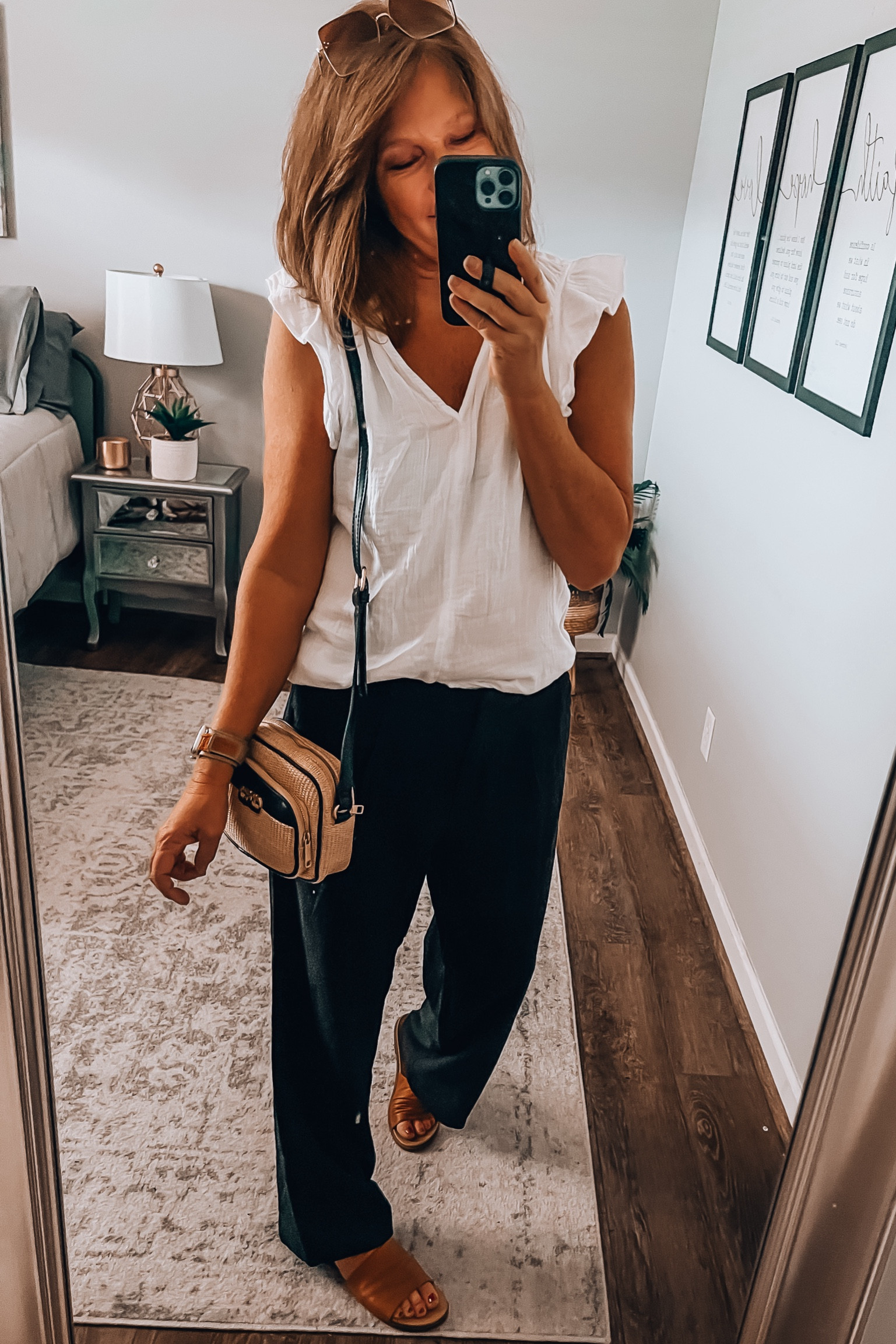 This is one of my favorites! Linen pants, cute gauze top and accessories that are must haves! 

Walmart accessories, pants, summer outfits, tops, old navy outfits, casual workwear, summer must haves, fashion over 40, sale

#LTKSaleAlert #LTKStyleTip #LTKFindsUnder50