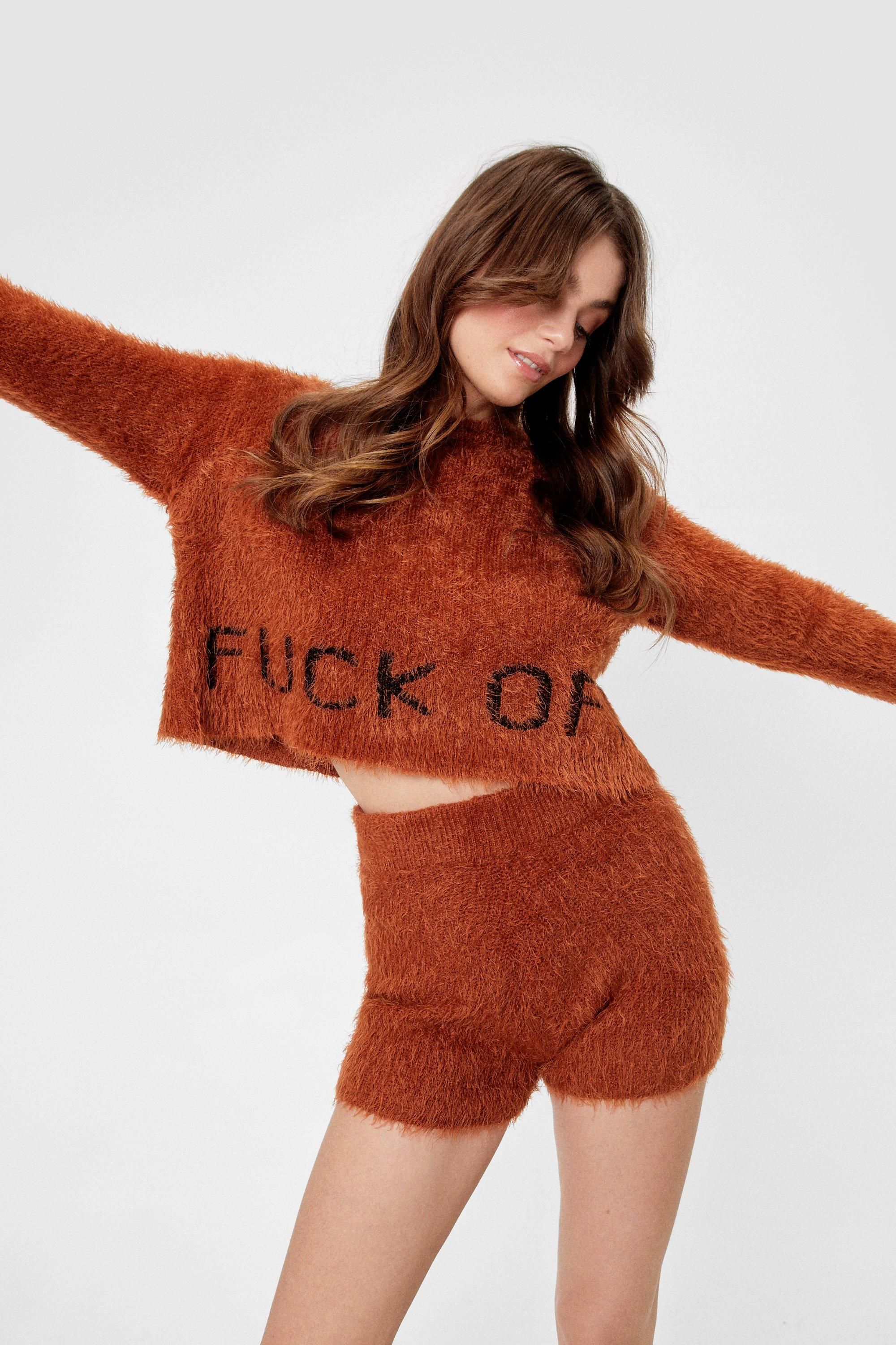 Get the Message Fluffy Knit Short Lounge Set | NastyGal (US & CA)