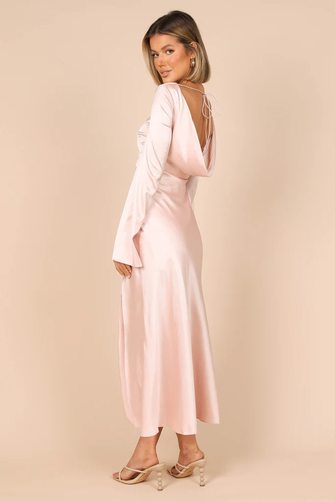 Juxt Open Back Midi Dress - Blush | Petal & Pup (US)