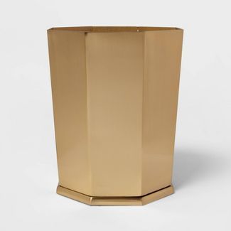 Bathroom Wastebasket Gold - Threshold&#8482; | Target