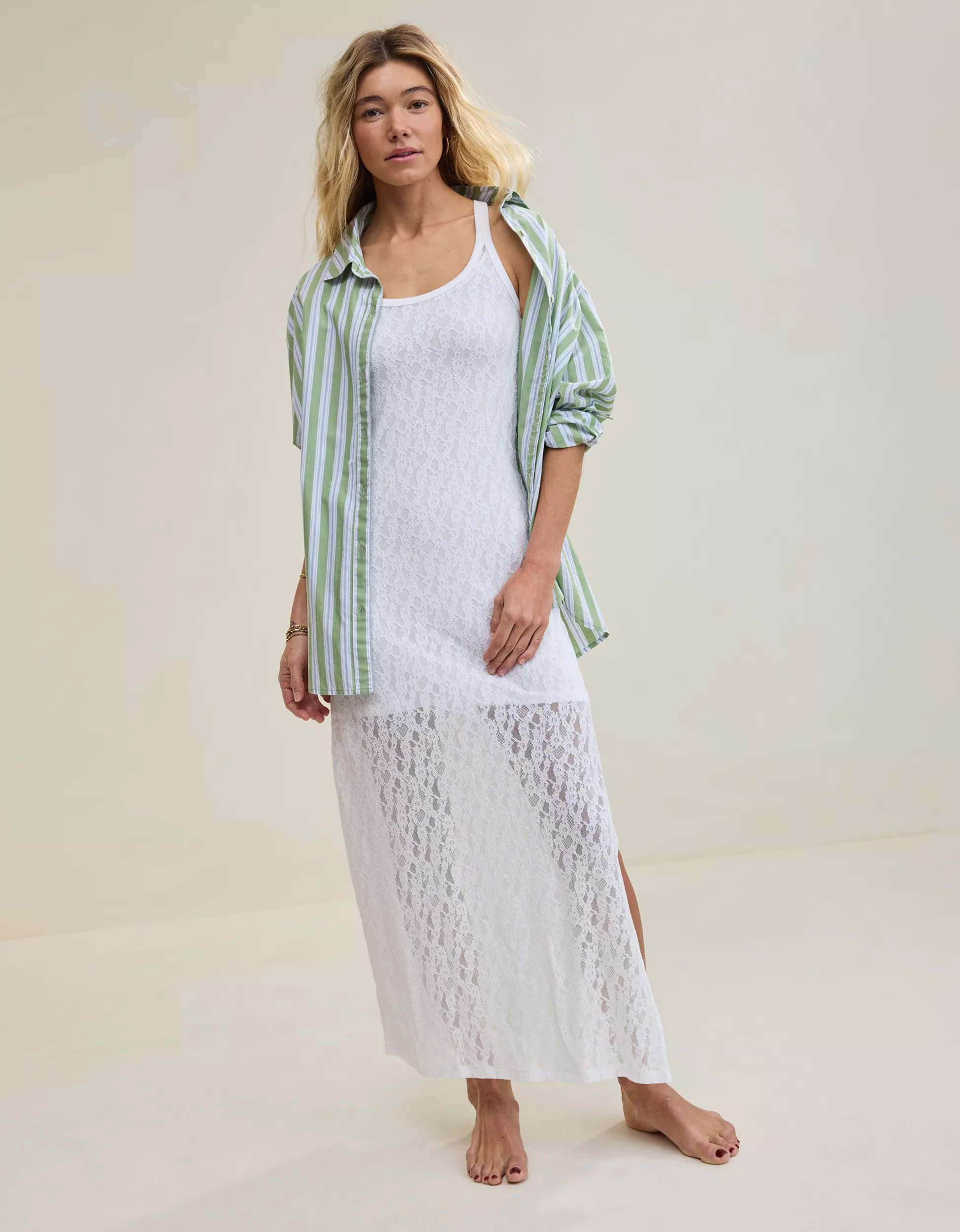 Aerie Vintage Lace Maxi Dress | American Eagle Outfitters (US & CA)
