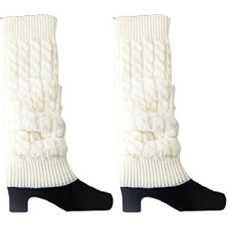 Elandy 1 Pair Knit Winter Thermal Warm Leg Warmers-Long Socks Boot Cuffs Topper Legging Pads for Wom | Amazon (US)