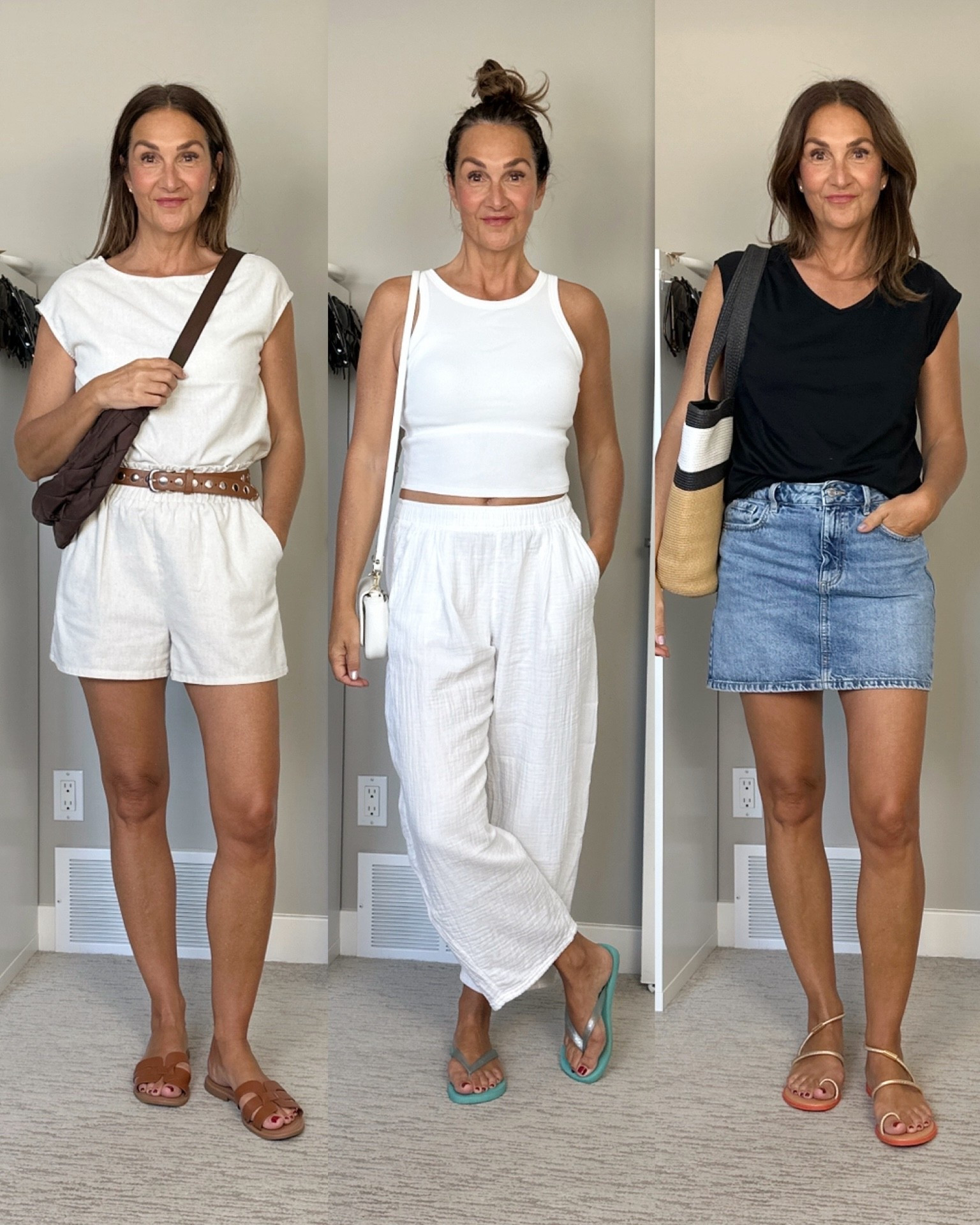 Beach trip travel capsule outfits days 1-3 of outfits for getting breakfast or walking around exploring. I’m 5’ 7” wearing my usual size S in everything except the linen shirts set, I sized up to M.
Discount codes: cbstyled_12 for Commense (shorts set) and CHRISTIN-15 (white bag)


#LTKootd #LTKOver40 #LTKTravel