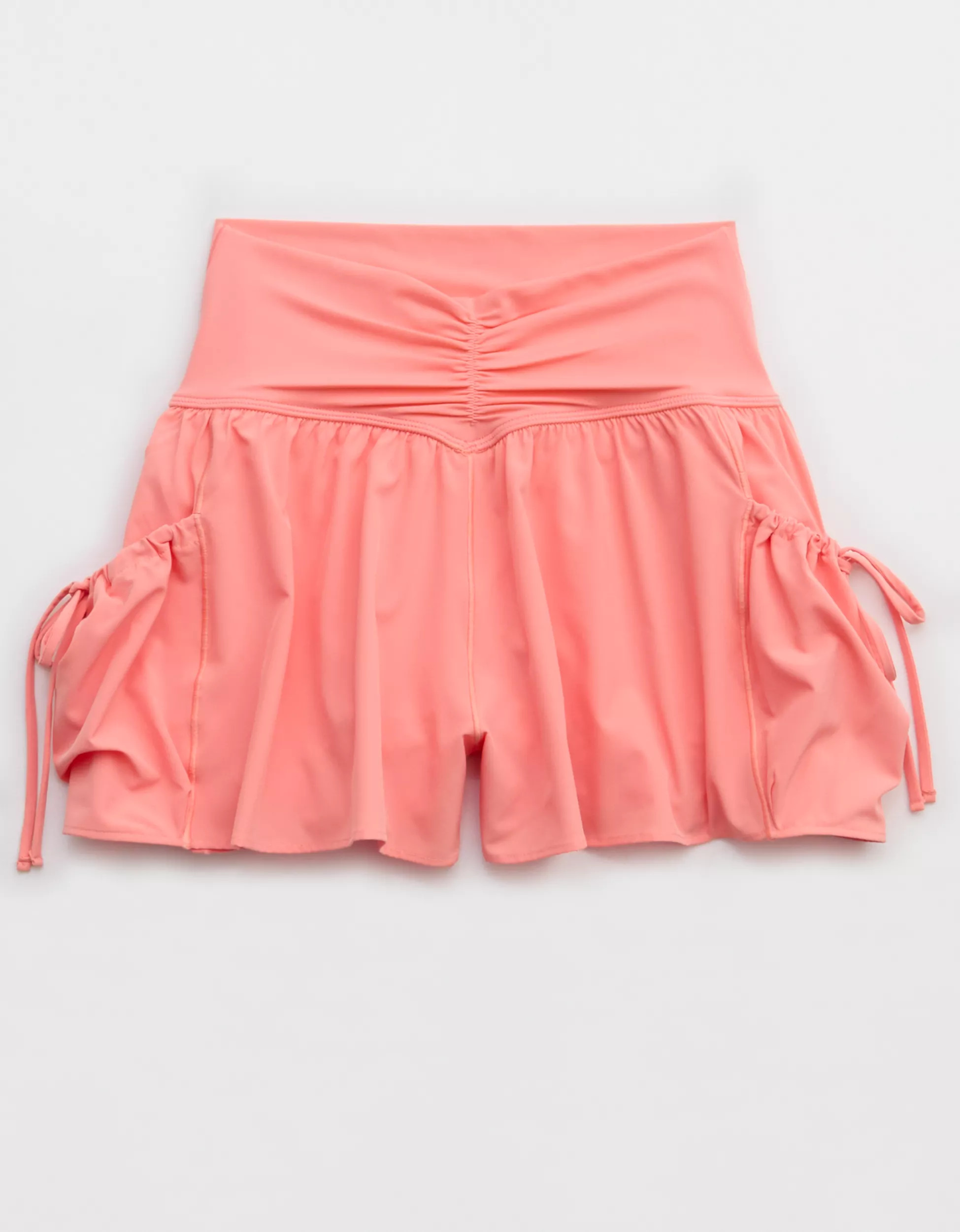 OFFLINE By Aerie Real Me Ruched Pocket Flowy Short | American Eagle Outfitters (US & CA)