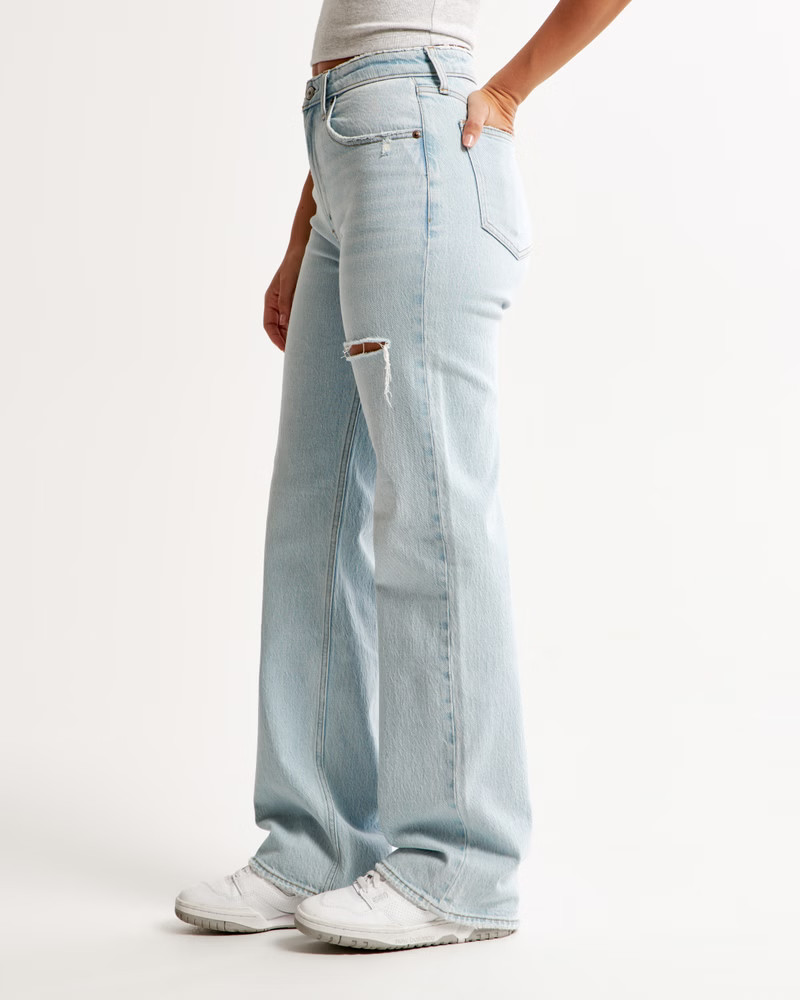 Curve Love High Rise 90s Relaxed Jean | Abercrombie & Fitch (US)