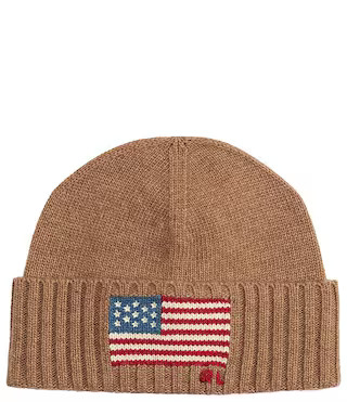RL Flag Wool Blend Beanie | Dillard's