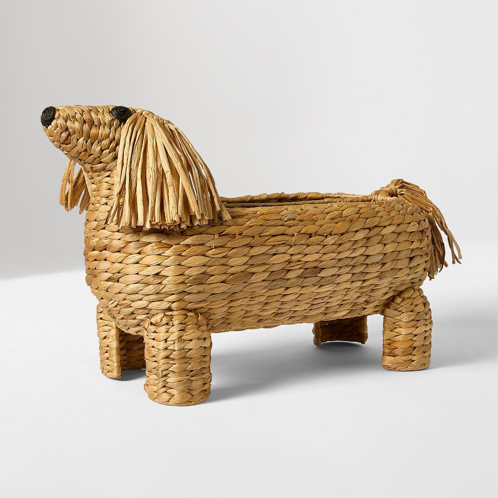 Woven Dachshund Book Caddy | West Elm (US)