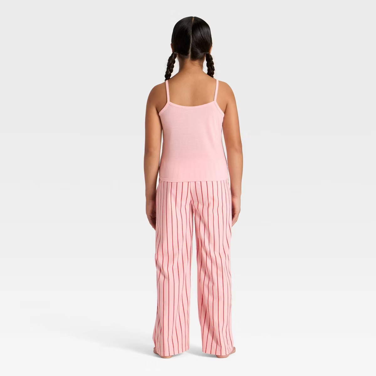 Girls' 2pc The Grinch Cindy Lou Who Christmas Tank and Pants Pajama Set - Pink | Target