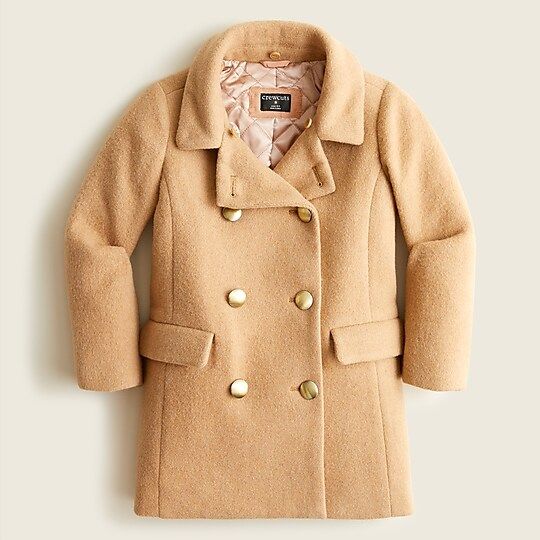 Girls' double-breasted wool coat | J.Crew US