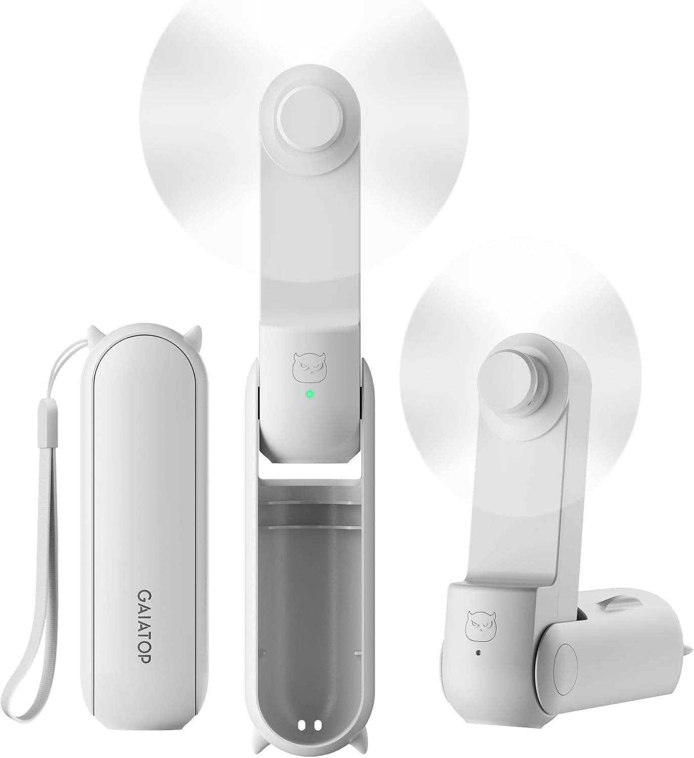 GAIATOP Portable Handheld Fan, 3 IN 1 Mini Foldable Travel Fans [17H Max Cooling Time] with Power... | Amazon (US)