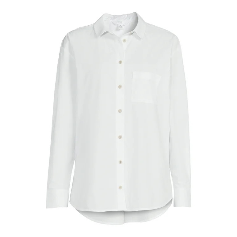 Time and Tru Women's Oversized Shirt | Walmart (US)