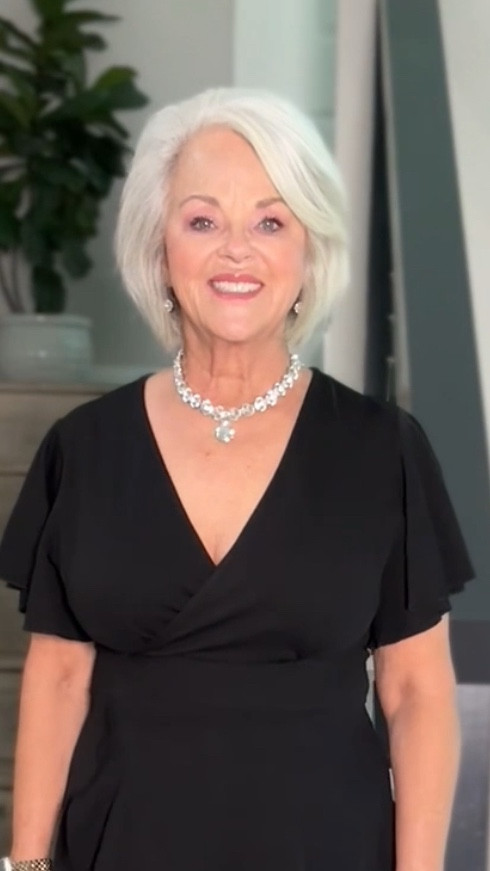Another beautiful cwedding guest dress that would be great for a black tie wedding! This dress is so comfortable and figure flattering. Wearing a size large in this dress!!!! 

#LTKFindsUnder100 #LTKOver40 #LTKMidsize