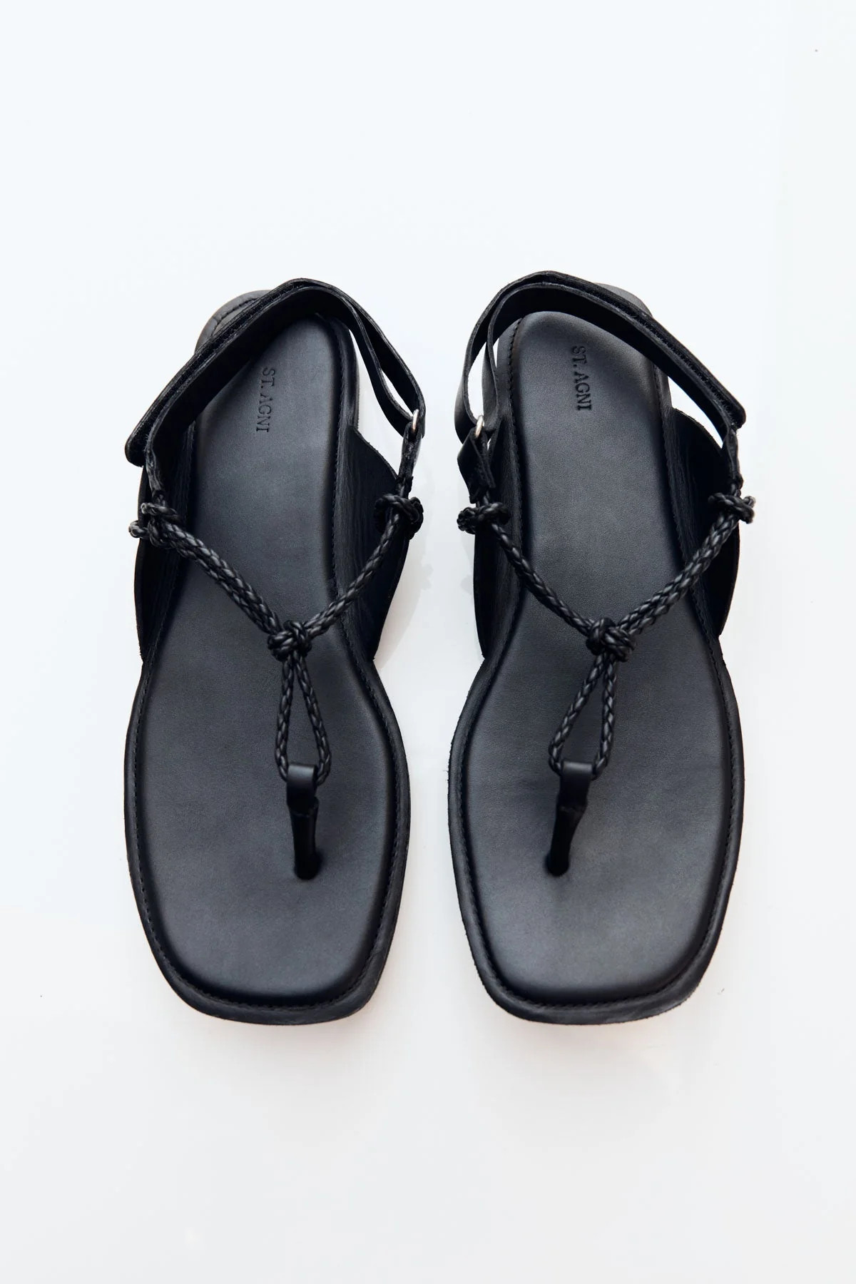 Woven Rope Sandal - Black | St. Agni (US, UK, EU)