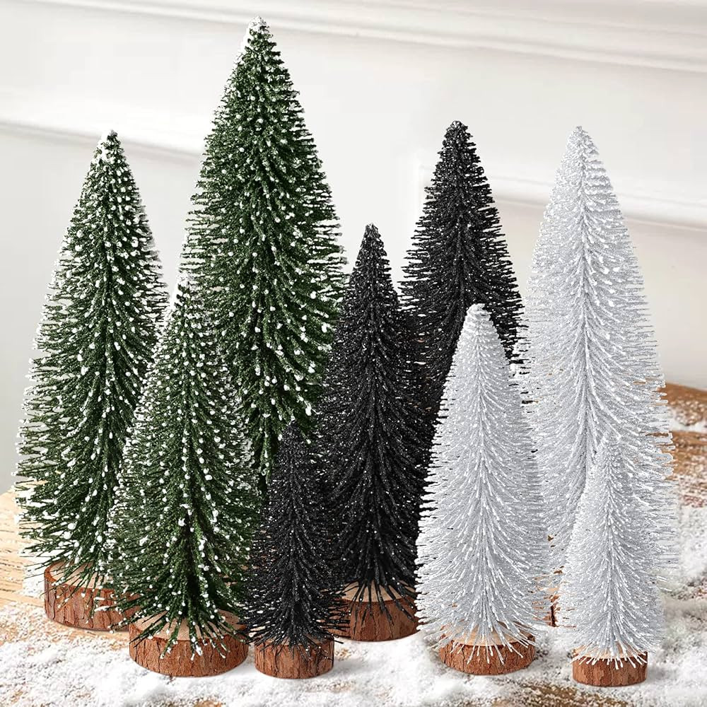 9Pcs Mini Christmas Trees Christmas decor Artificial Christmas decorations with 4 Sizes, Christma... | Amazon (CA)