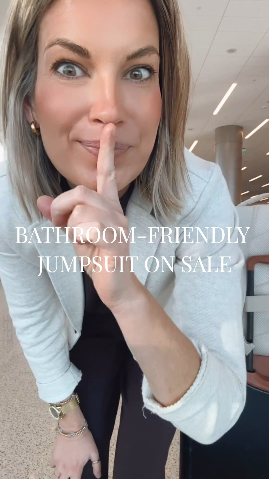 I am 5’11” wearing small tall in the jumpsuit. I have small in the sweatshirt blazer.

#LTKTravel #LTKSaleAlert #LTKTall