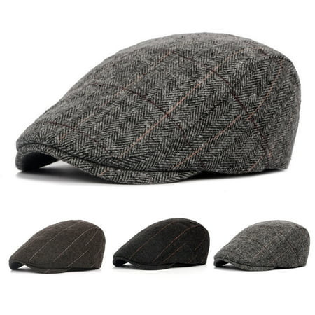Men's Newsboy Hat Vintage Beret Flat Cabbie Driving Hunting Cap for Boyfriend Gift | Walmart (US)