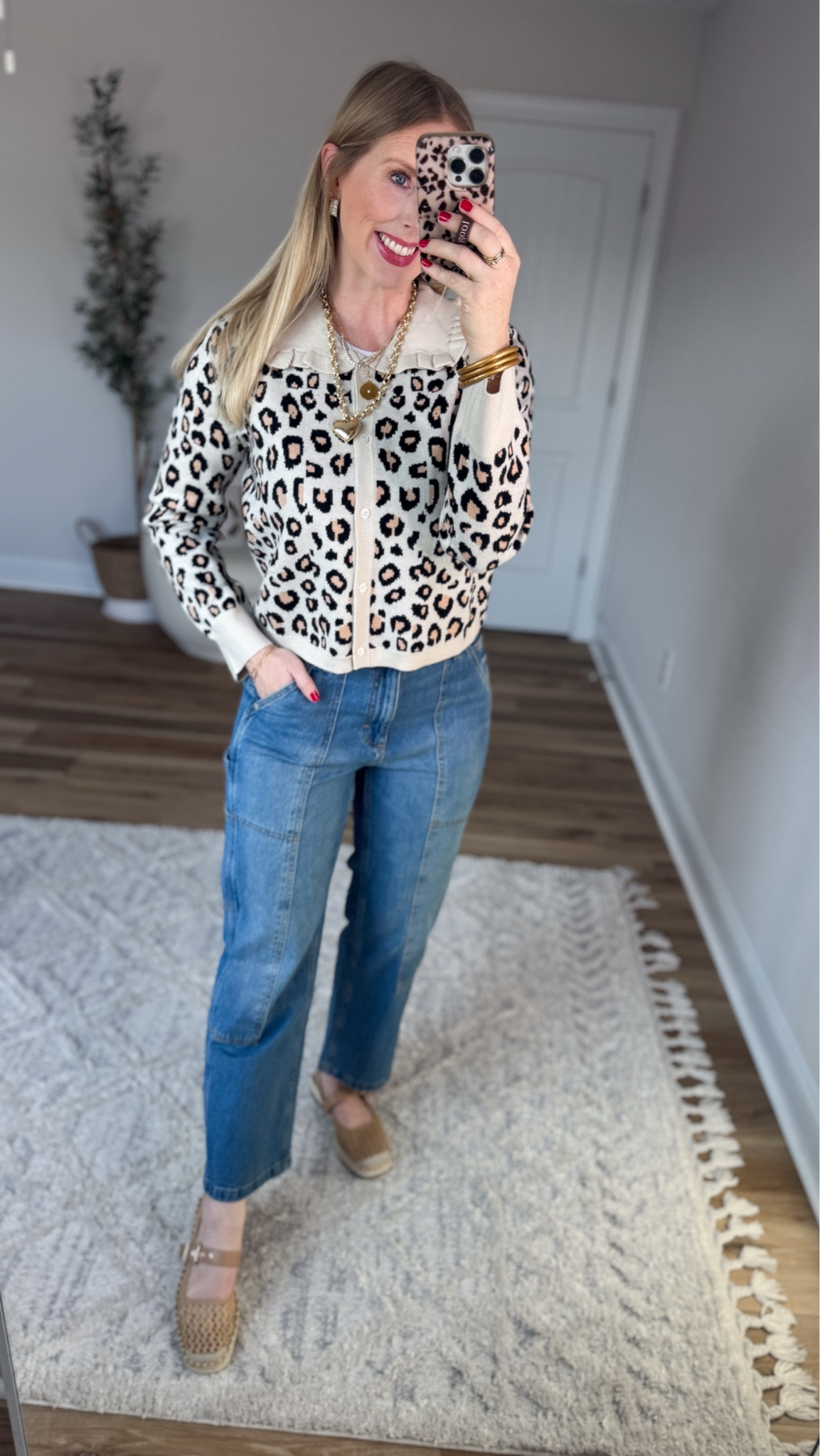 Daily try on, Amazon fashion, Amazon try on, leopard cardigan, Walmart jeans 

Small 

#LTKmomlife #LTKootd