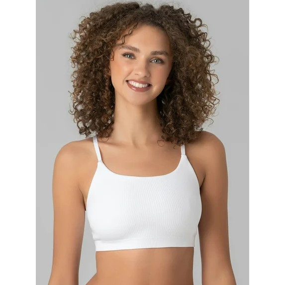 No Boundaries Women's Seamless Ribbed Cami Bralette, Sizes XS-3XL | Walmart (US)