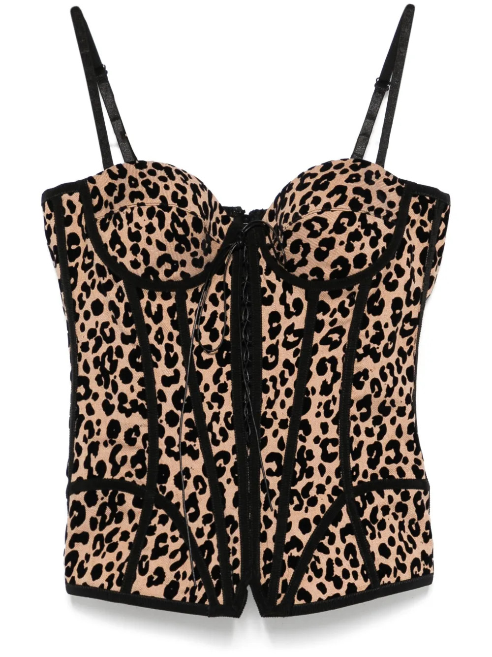 Giuseppe Di Morabito Printed Corset Top | Neutrals | FARFETCH PT | Farfetch Global