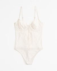 Lace and Satin Bodysuit | Abercrombie & Fitch (US)