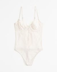 Lace and Satin Bodysuit | Abercrombie & Fitch (US)
