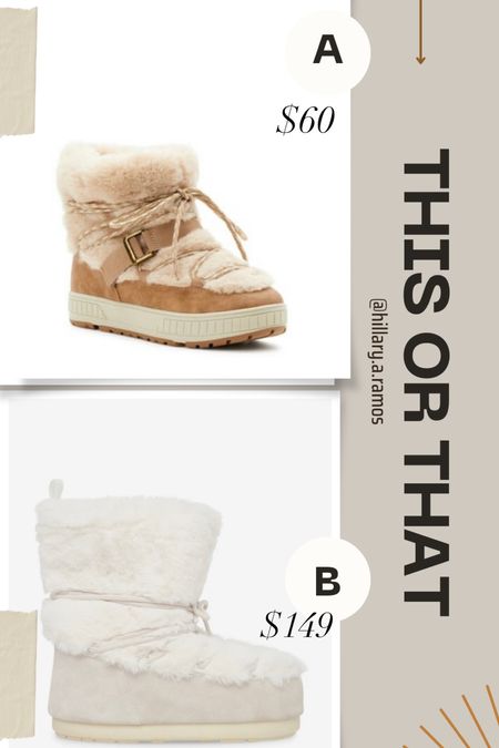 Splurge or save? Linked a few of my current fav winter boots 

Winter boots, boots, Steve Madden, Walmart, faux fur boots 

#LTKshoecrush #LTKSeasonal #LTKFind