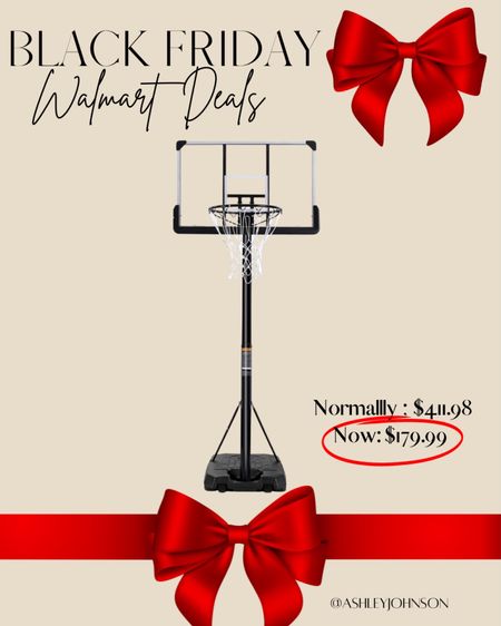 Basketball hoop on sale. Kids big Christmas gift. Christmas gift ideas for boys. Walmart Black Friday sales, Walmart cyber Monday sales
#walmartblackfriday #bestblackfridaydeals #giftsforteenagers #dealsoftheday #giftsforboys #giftsforgirls #giftsforsportslovers  #holidaygiftguide #giftsforpetowners 

#LTKCyberWeek #LTKsalealert #LTKGiftGuide