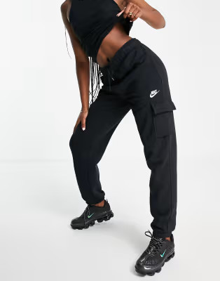 Nike cargo pocket trackies in black | ASOS (Global)